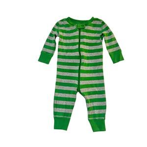 Hanna Andersson Organic Cotton Bold Stripe Sleeper PJs Size 6-9m